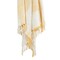 Homeroots 50" X 60" Yellow And Ivory Cotton Woven Striped Throw Blanket with Fringe 518830 - alternate 2