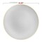 Smarty Had A Party Gray with Gold Organic Round Plastic Dinnerware Value Set (120 Dinner Plates+120 Salad Plates), 240PK 930GGVP-CASE - alternate 2