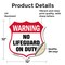 Signmission Pool Safety Shield Sign Warning No Lifeg, 12 Inch X 12 Inch, Vinyl Decal SHI-D-12-431 - alternate 2