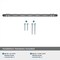 Amerock London 10-1/16 in 256 mm Center-to-Center Black Chrome/Satin Nickel Cabinet Pull BP36664BCRG10 - alternate 2
