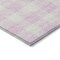 Homeroots 3' X 5' Pink And Gray Plaid Washable Indoor Outdoor Area Rug 595421 - alternate 2