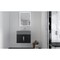 Castello Usa Nile 24-inch Black Vanity Set with Gray  Top and Chrome Handles CB-MC-24BLK-CHR-2053-GR - alternate 2