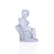 Homeroots Vintage Look Off White Boy Sitting Statue 364247 - alternate 2