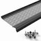 Waterlock Micromesh 6" Half Round Aluminum/SS Gutter Guard, Black, 1ft Sample WM-6HR-001-BLK - alternate 1