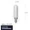 Bulbrite LED Filament, 4.5 Watt Dimmable T6 Light Bulb, Milky Glass Finish, E12 Base, 5000K, 450 Lumens, 4PK 862109 - alternate 2
