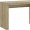 Homeroots 58" Oak Wood Writing Desk With Two Drawers 723766 - alternate 2