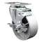 Service Caster 4 Inch Semi Steel Wheel Swivel Top Plate Caster with Brake SCC-20S415-SSR-TLB - alternate 1