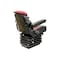 Uni Pro 1007 Air Suspension Seat 12-Volt Red/Black Fabric 8565 - alternate 2