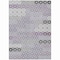 Homeroots 3' X 5' Lavender Gray And Ivory Floral Washable Indoor Outdoor Area Rug 617506 - alternate 2