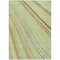 Homeroots 9' X 12' Sage Brown And Sky Blue Striped Washable Indoor Outdoor Area Rug 614951 - alternate 2