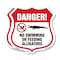 Signmission Alligator Warning Shield Sign Danger! No, 18 inch X 18 inch, Plastic Sign, 2PK SHI-P-2PACK-18-356 - alternate 1