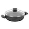 Korkmaz Ornella 2 Piece 4 Liter Aluminum Nonstick Low Casserole Dish with Lid A1345 - alternate 1