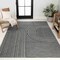 Jonathan Y Zephyr Mid-Century Modern Arch Stripe Reversible Machine-Washable Cream/Beige 8ft x 10ft Area Rug SVH106A-8 - alternate 2