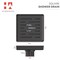 Hydroware Square Shower Drain, C06 Matte Black, 6 Inches HYD-0018 - alternate 2