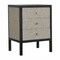 Homeroots 24" Brown Solid Wood Three Drawer Nightstand 651858 - alternate 2