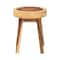 Bali & Pari Jia Suar Wood End Table, Handcrafted Side Table with Live Edg 261-14336-ZORO - alternate 2