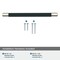Amerock Esquire 8 in 203 mm Center-to-Center Polished Nickel/Black Bronze Cabinet Pull BP36562PNBBR - alternate 2