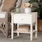 Baxton Studio Rimona Bobbin Wood End Table 267-14628-ZORO - alternate 2