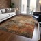 Homeroots 3' X 5' Khaki Brown And Copper Abstract Washable Indoor Outdoor Area Rug 606134 - alternate 2