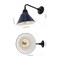 Jonathan Y Croydon 9.7 in. 1-Light Farmhouse Industrial Iron LED Gooseneck Arm Outdoor Sconce, Navy JYL7612C - alternate 2