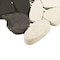 Daltile Pebble Oasis Natural Stone Striped Pebble Mosaic 11in x 11in in Tumbled Icicle, 11PK PB34STRPPBLMSTM - alternate 2