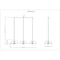 Z-Lite Valencia Matte Black 3 Light Linear Chandelier 623P16-3L-MB - alternate 2