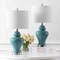 Jonathan Y Qin 22" Ceramic/Iron Classic Cottage LED Table Lamp, Jade Green, 2PK JYL6602A-SET2 - alternate 2