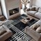 World Rug Gallery Bohemian Lines Area Rug 7 ft 10 in x 10 ft Black WR104BLACK8X10 - alternate 1