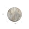 Homeroots 8' Round Beige Round Abstract Washable Non Skid Indoor Outdoor Area Rug 559555 - alternate 2