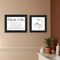 Homeroots Set Of Two "Bathroom Rules" Black Framed Textual Art Wall Art, 2PK 568421 - alternate 2