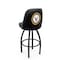 Holland Bar Stool Co Logo Grizzly U.S. Navy 36 in. Swivel Bar Stool with Black Wrinkle Finish L048 - alternate 1