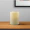 Homeroots 4" Ivory Flameless Indoor Outdoor Pillar Candle 485149 - alternate 2