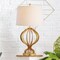 Jonathan Y Sebastian 28.5" Metal Trellis LED Table Lamp, Gold Leaf JYL3025A - alternate 2