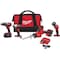Milwaukee Tool M18 Cordless LITHIUM-ION 4-Tool Combo Kit w/ M18 HACKZALL Recip Saw 2695-24 - alternate 1