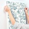 A-Street Prints Beach Rose Teal Floral Fruits Wallpaper 4172-27494 - alternate 2