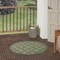 Homeroots 4' Dark Green And Light Green Round Geometric Indoor Outdoor Area Rug 572335 - alternate 2