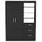 Homeroots 59" Black Three Drawer Dresser 524966 - alternate 2