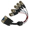 Sanoxy 1ft VGA HD15 Female to 5-BNC RGBHV Male Monitor Cable, Black SNX-CBL-LDR-MO106-1301 - alternate 2