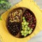 Megachef 10 Inch Acacia Wood Divided Serving Bowl in Dark Brown 750122180M - alternate 2
