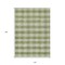 Homeroots 10' X 14' Green And Light Green Plaid Washable Indoor Outdoor Area Rug 595480 - alternate 2