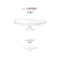 Smarty Had A Party 11.6" Clear Medium Round Plastic Cake Stands (12 Cake Stands), 12PK CS115C-CASE - alternate 2