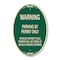 Signmission Warning Parking by Permit Only Vehicles Witho, 12 In X 18 In Architectural, Heavy Gauge Aluminum A-OV-G-1218-22714 - alternate 1