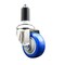 Service Caster 3 Inch 316SS Blue Polyurethane Wheel Swivel 1-1/4 Inch Expanding Stem Caster SCC-SS316EX20S314-PPUB-BLUE-114 - alternate 1