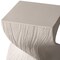 Leisuremod Onyx Twisted Square Fiberstone Side Table, Tree Bark Texture, Fully Assembled OST14CR - alternate 2
