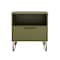 Manhattan Comfort Rockefeller 20" Nightstand in Olive Green, 1-Drawer 101GMC9 - alternate 1