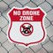 Signmission No Drone Shield Sign No Drone Zone From, 6 Inch X 6 Inch, Plastic Sign SHI-P-6-392 - alternate 2