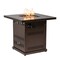 Homeroots 50000 BTU 27in Brown Steel Propane Square Fire Pit Table With Cover 714422 - alternate 1