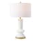 Jonathan Y Ziggy 27" Contemporary Glam Ceramic/Iron LED Table Lamp, White/Gold Painting JYL6607A - alternate 1