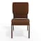 Flash Furniture Hercules Church Chair, Brown Back, 19-1/4 in W 25" L 33-1/4" H, Fabric Seat FD-CH02185-GV-10355-GG - alternate 2