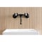 Kingston Brass Double-Handle Wall Mount Bathroom Faucet, Matte Black KS2110AX - alternate 2